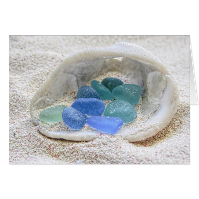 Meerglas in heller Blues (Vorderseite (Horizontal))