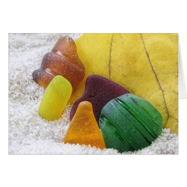 Meerglas in Herbstfarben (Vorderseite (Horizontal))