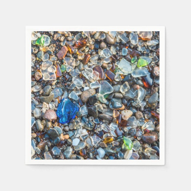 Meerglas Serviette (Vorderseite)