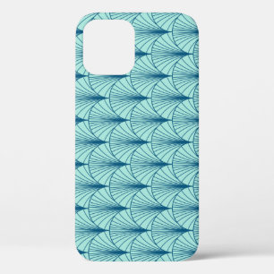 Meergrün geometrisch: Fächer-Muster. Case-Mate iPhone Hülle