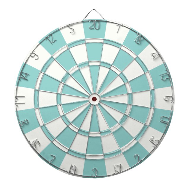 Meergrün und Weiß Dartscheibe (vorne)