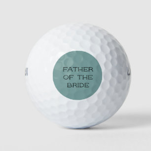 Meergrüne personalisierte Vater der Braut Golfball