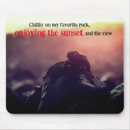 Meeriguana-Sonnenbäder Mousepad