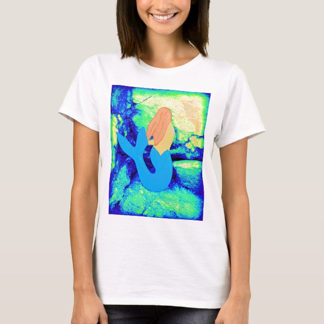 Meerjungdesign T-Shirt (Vorderseite)
