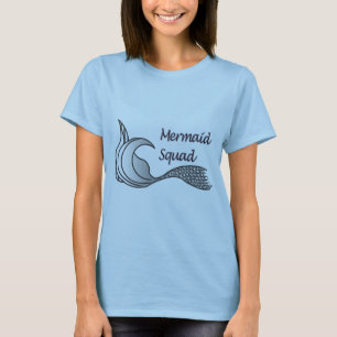 Meerjungenkuppe in hellgrau T-Shirt