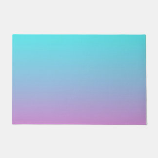 Meerjungfarben Farbverlauf lila rosa Aqua ombre Fußmatte