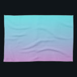 Meerjungfarben Farbverlauf lila rosa Aqua ombre Geschirrtuch<br><div class="desc">Meerjungfarben Farbverlauf lila rosa Aqua ombre Zuhause Zubehör. Accessoires in den Farben</div>