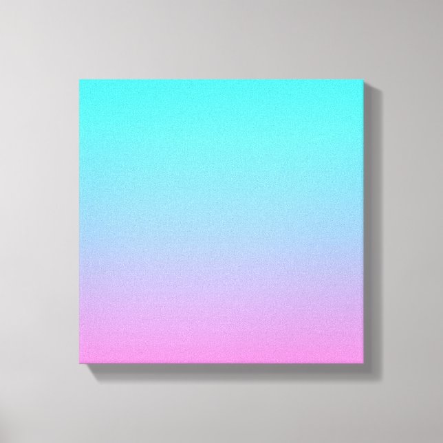 Meerjungfarben Farbverlauf lila rosa Aqua ombre Leinwanddruck (Vorderseite)