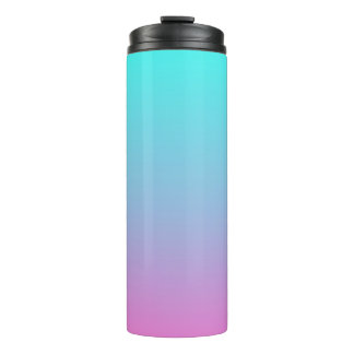 Meerjungfarben Farbverlauf lila rosa Aqua ombre Thermosbecher