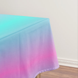 Meerjungfarben Farbverlauf lila rosa Aqua ombre Tischdecke