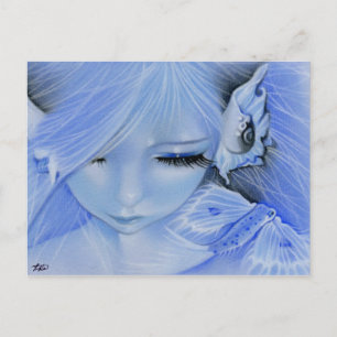 Meerjungfisch-Kreatur auf der Postkarte