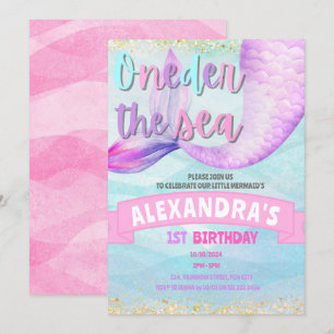 Meerjungfrau 1. Geburtstag Oneder See Einladung