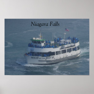 Meerjungfrau am Fluss Niagara Poster