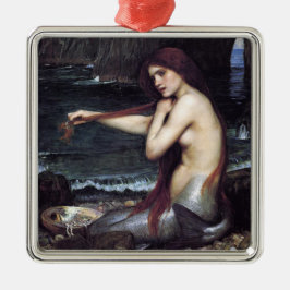 Meerjungfrau am Strand Ornament Aus Metall