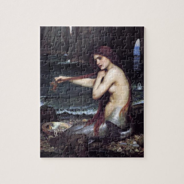 Meerjungfrau am Strand Puzzle (Vertikal)
