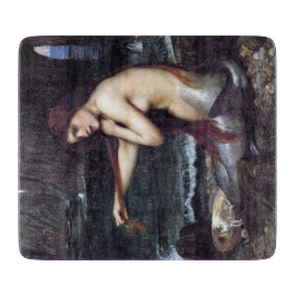 Meerjungfrau am Strand Schneidebrett