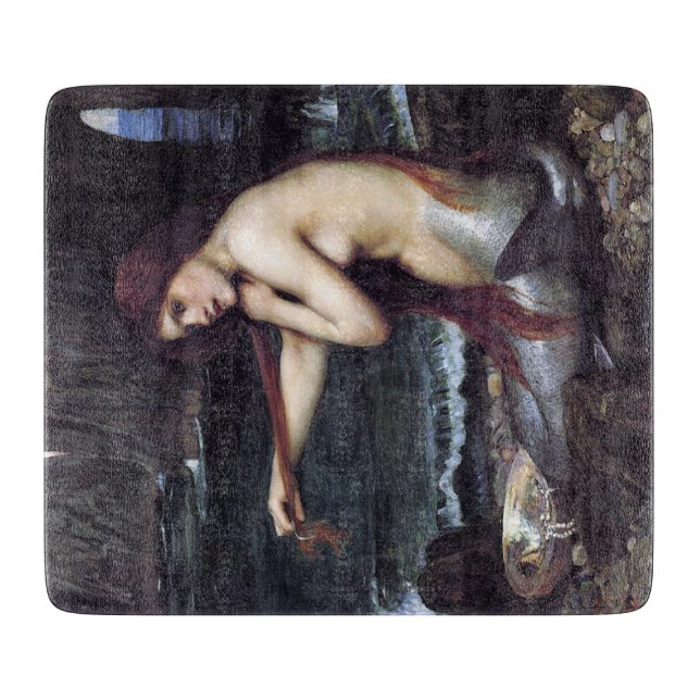 Meerjungfrau am Strand Schneidebrett (Vorderseite)