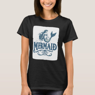 Meerjungfrau Angelausrüstung für Muscheln und Meer T-Shirt