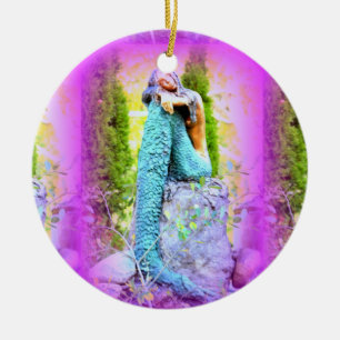 Meerjungfrau-Anhänger zum Tagträumen Keramik Ornament