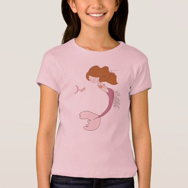 Meerjungfrau-Anstarren T-Shirt (Vorderseite)