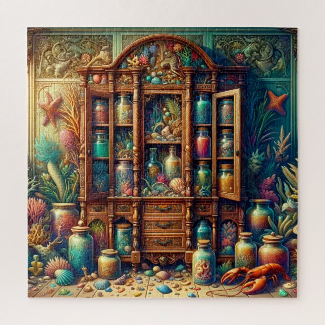 Meerjungfrau-Apotheke der Tiefe Puzzle (Vertikal)