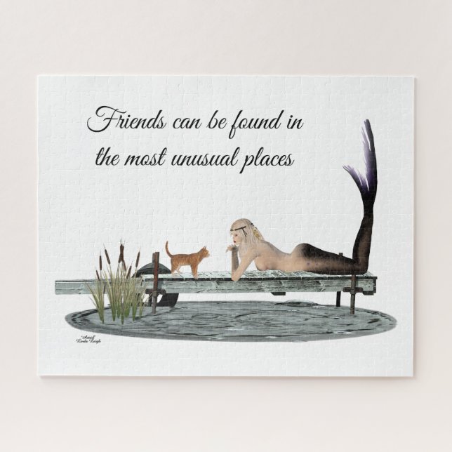 Meerjungfrau auf dem Dock Jigsaw Puzzle (Horizontal)