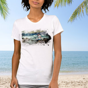 Meerjungfrau auf den Felsen T-Shirt