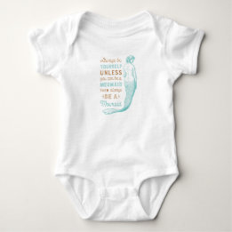 Meerjungfrau Baby Bodysuit Strampler