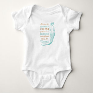 Meerjungfrau Baby Bodysuit Strampler
