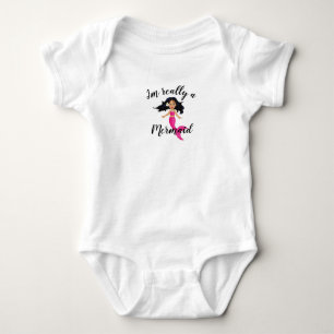 Meerjungfrau Baby Strampler