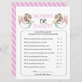 Meerjungfrau-Babydusche Einladung