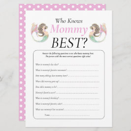 Meerjungfrau-Babydusche Einladung