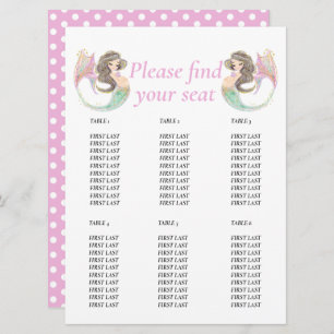 Meerjungfrau-Babydusche Einladung