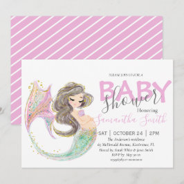 Meerjungfrau Babydusche Mama Ankündigung