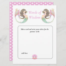 Meerjungfrau-Babydusche unter der Weisheit Einladung