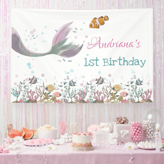 Meerjungfrau Banner (Party)