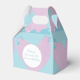 Meerjungfrau Blasen Lila und Blaue Ozean-Party Geschenkschachtel