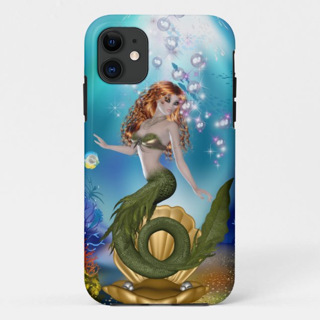 Meerjungfrau Case-Mate iPhone Hülle (Rückseite)