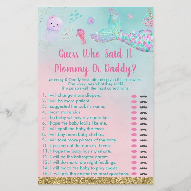 Meerjungfrau, die gesagt hat, es sei ein Spiel (Vorderseite)