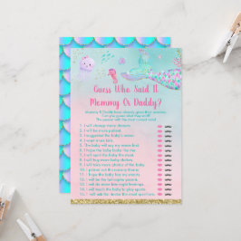 Meerjungfrau, die gesagt hat, es sei ein Spiel Einladung