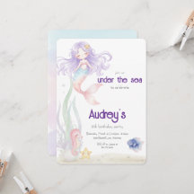 Meerjungfrau-Einladung Unter dem Meer