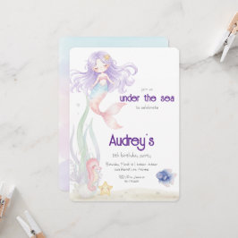 Meerjungfrau-Einladung Unter dem Meer Einladung