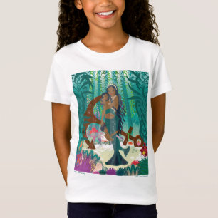 Meerjungfrau-Familie (braune Haut und Augen) T-Shirt