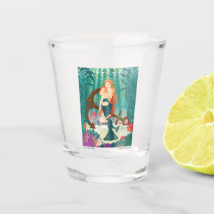 Meerjungfrau-Familie (Rotköpfe) Schnapsglas