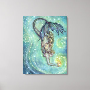 Meerjungfrau-Fantasie-Kunst von Molly Harrison Leinwanddruck