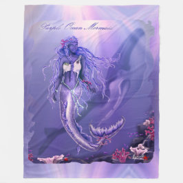 Meerjungfrau Fleecedecke