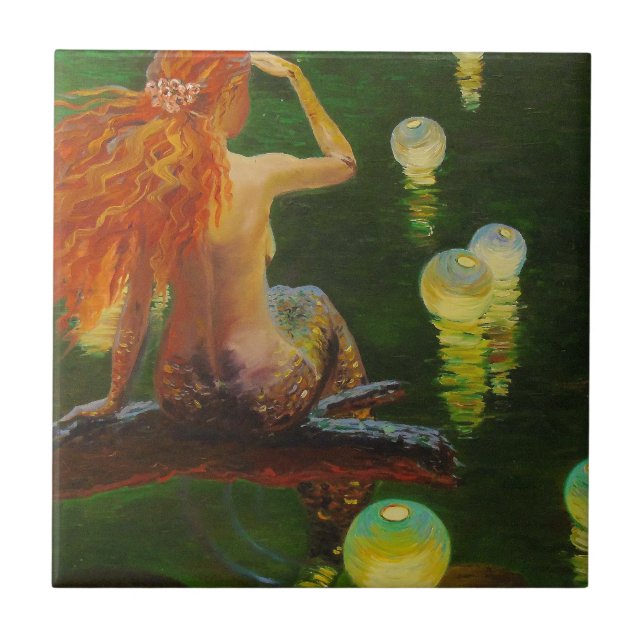 Meerjungfrau Fliese (Vorderseite)