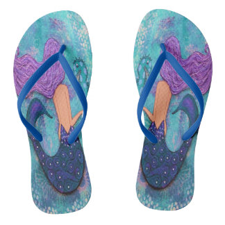 Meerjungfrau Flip Flops Slim Gurte