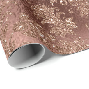 Meerjungfrau Florale Rose Gold Rosa Prinzessin Gli Geschenkpapier