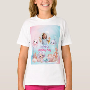 Meerjungfrau-Foto unter Meeresgeburt T-Shirt